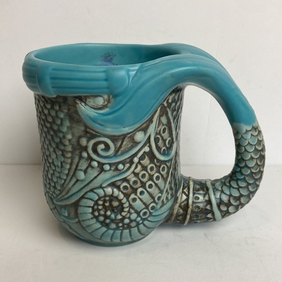 Disney Parks NWT Little Mermaid Tail Sculpted Nautical Mug Cup Princess Ariel - Picture 6 of 16